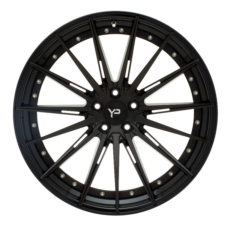 YIDO PERFORMANCE WHEELS | YP 9.2 FORGED | MATTE BLACK/GLOSS BLACK LIP - Turbologic