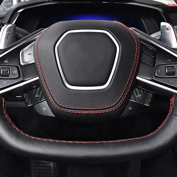 TurboLogic Carbon Lenkradsteuerungsabdeckung für Chevrolet Corvette C8