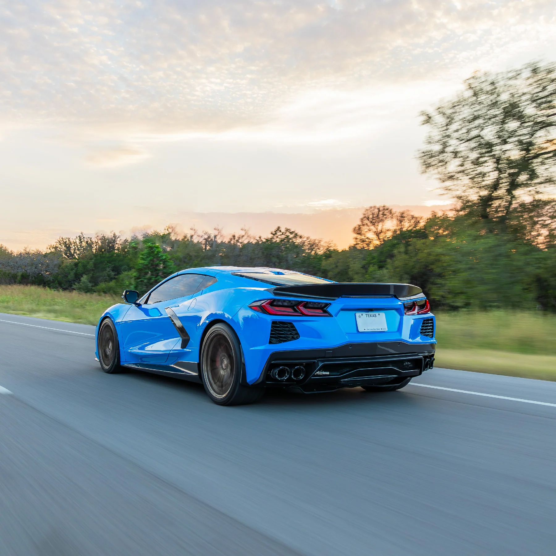 CONCEPTS DE SPORT DE COURSE - Queue de canard en carbone GT Chevrolet Corvette C8
