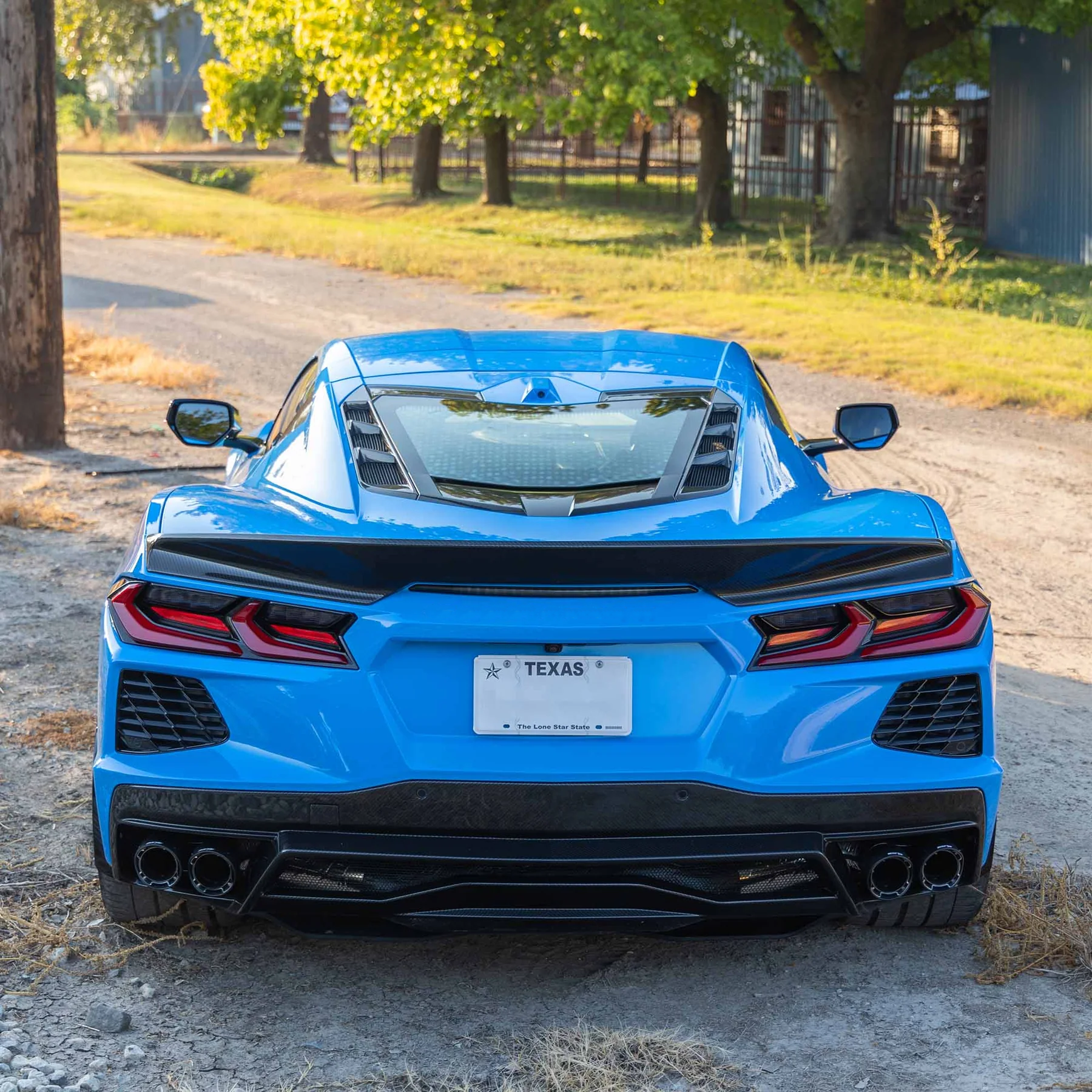 CONCEPTS DE SPORT DE COURSE - Queue de canard en carbone GT Chevrolet Corvette C8