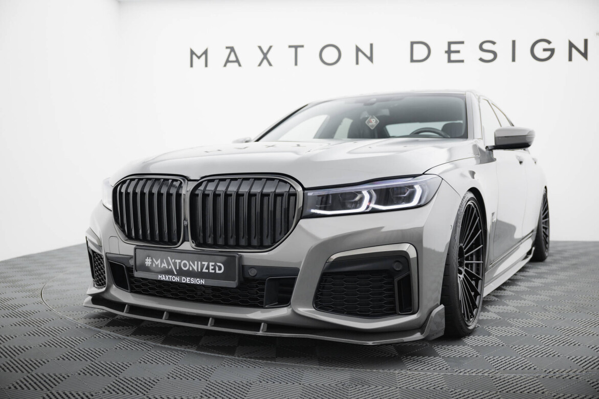 Maxton Design Carbon Cup Spoilerlippe Front Ansatz passend für BMW 7er M-Paket G11 Facelift