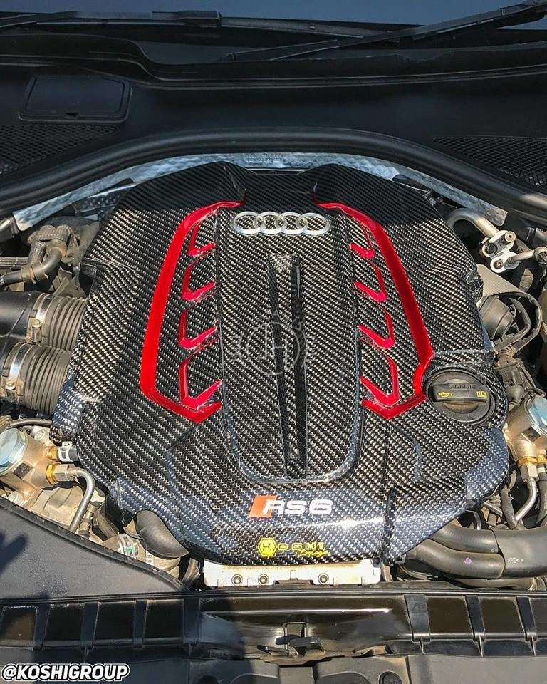 JH Audi RS6 C7 / RS7 C7 Carbon Motorabdeckung