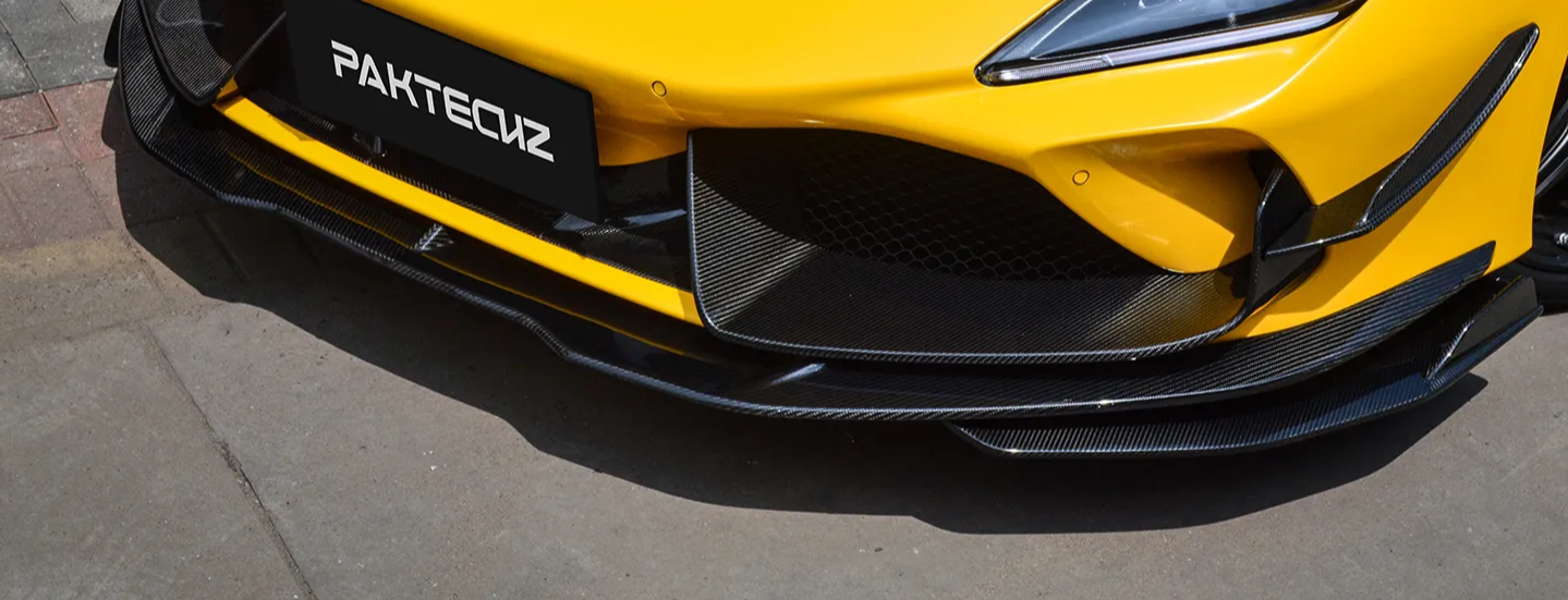 Paktechz Carbon Untere Front Spoilerlippe für Ferrari F8 Tributo