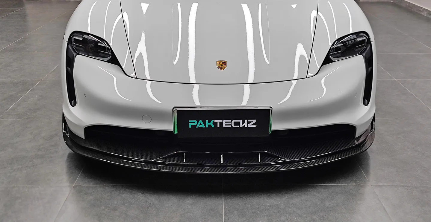 Paktechz Carbon Front Spoilerlippe für Porsche Taycan