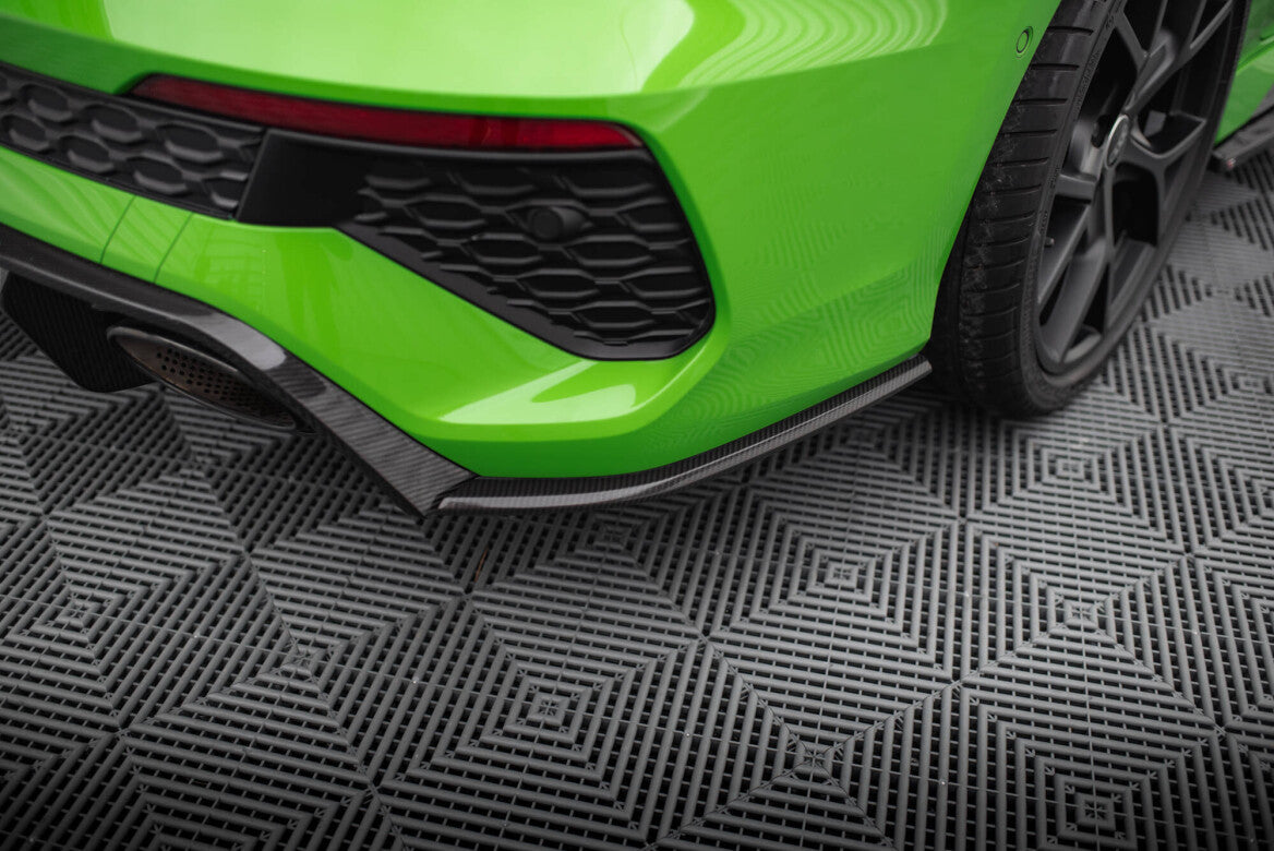 Maxton Design Carbon Fiber Heck Ansatz Flaps Diffusor V.2 für Audi RS3 Limousine 8Y