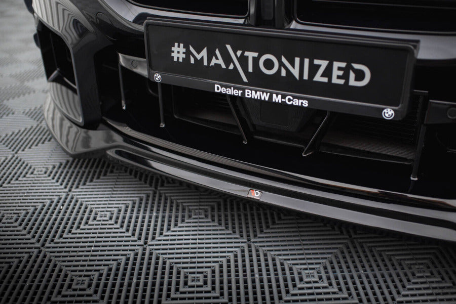 Maxton Design Cup Frontspoilerlippe V.1 für BMW M2 G87 schwarz Hochglanz