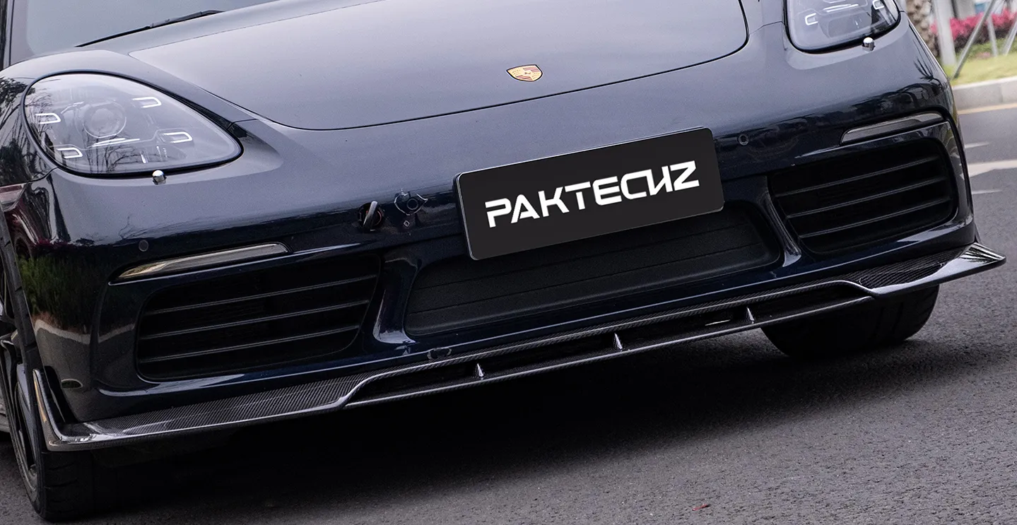Paktechz Carbon Frontspoilerlippe für Porsche 718 Cayman