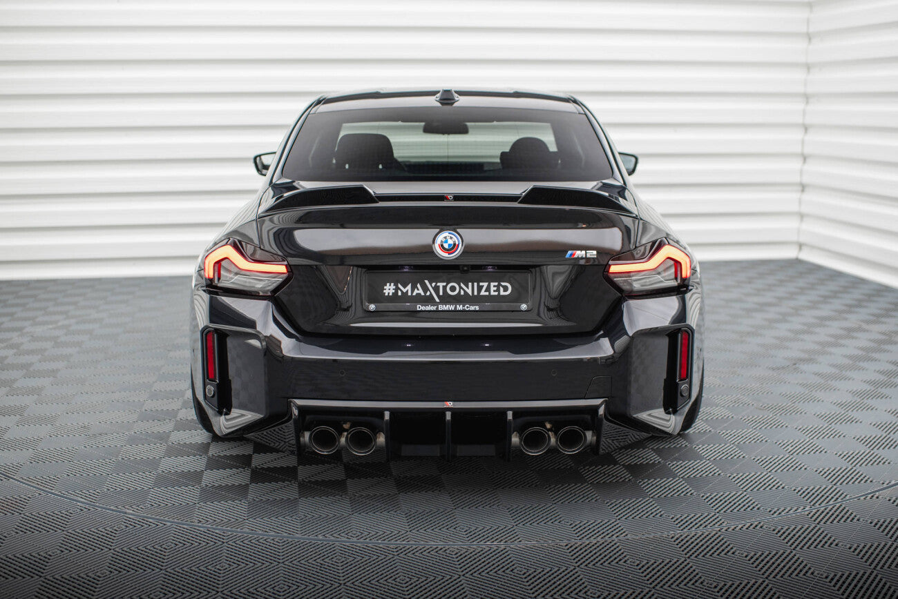 Maxton Design Heck Diffusor V.1 für BMW M2 G87 schwarz Hochglanz