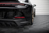 Maxton Design Heck Ansatz Flaps für Porsche 911 992 GT3 RS schwarz Hochglanz