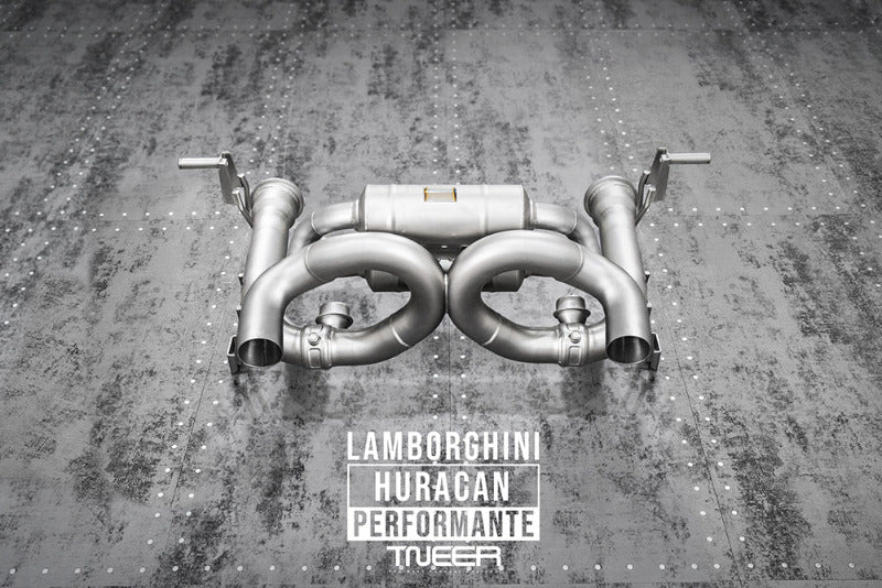 TNEER flap exhaust system for the Lamborghini Huracan Performante &amp; EVO 
