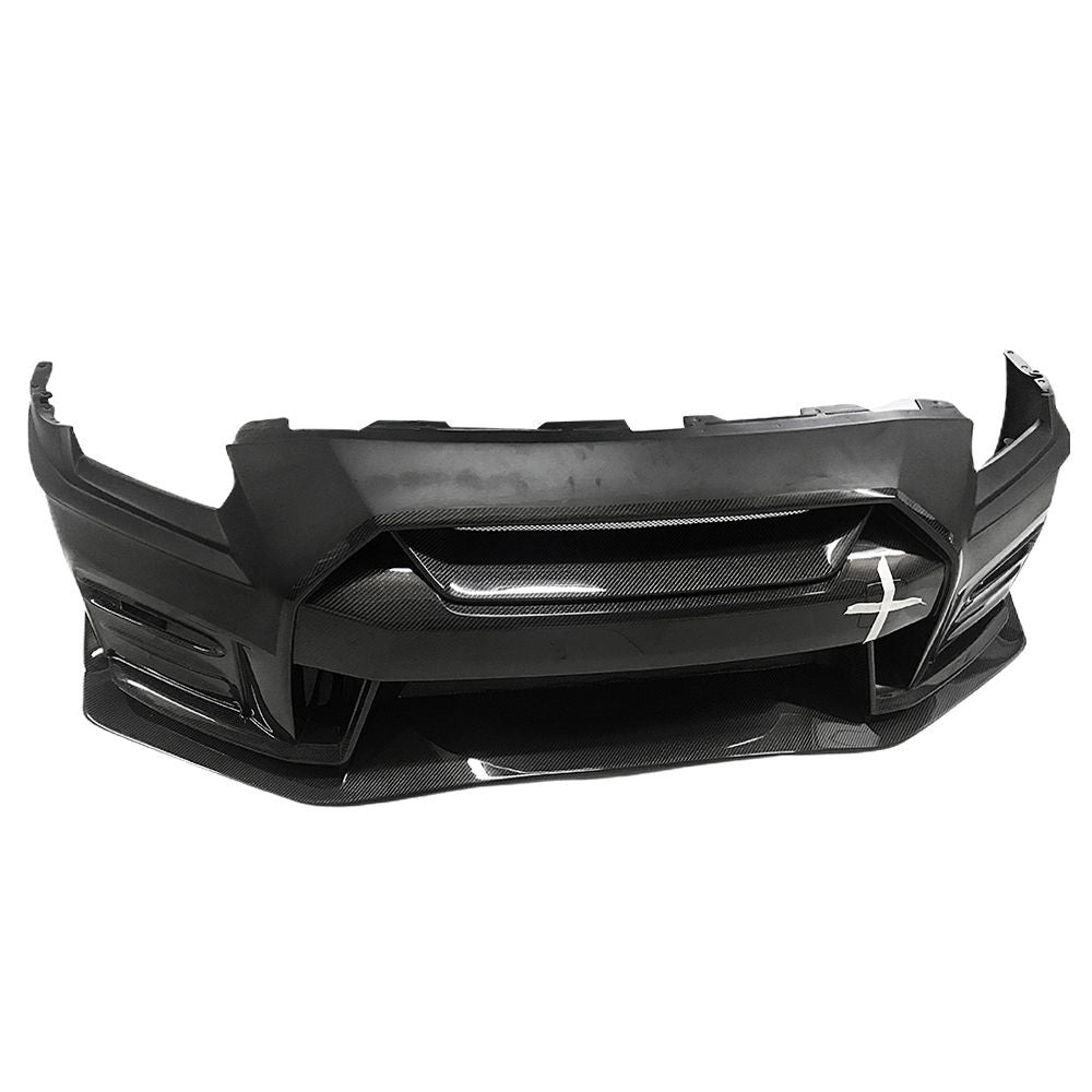 Partial carbon Nismo Style front bumper for Nissan GT-R R35 