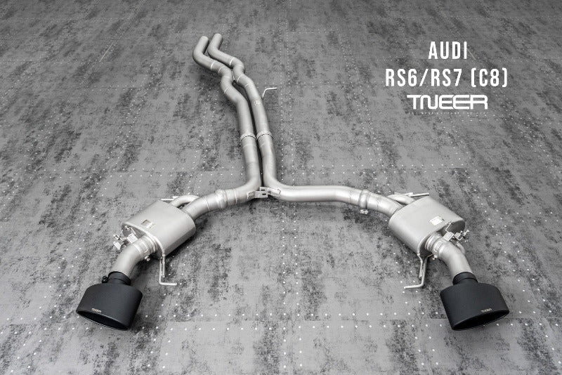 TNEER flap exhaust system for the Audi RS6 C8 &amp; RS7 C8 