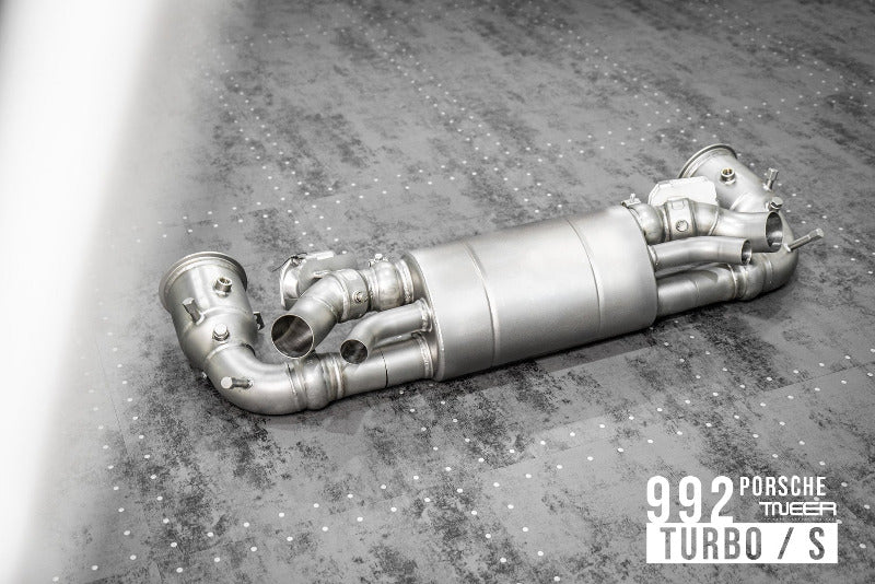 TNEER flap exhaust system for the Porsche 992 Turbo &amp; Turbo S 