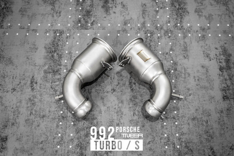 Système d'échappement à volets TNEER pour Porsche 992 Turbo &amp; Turbo S 