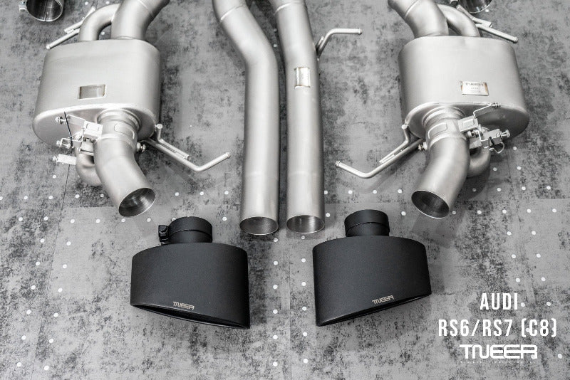 TNEER flap exhaust system for the Audi RS6 C8 &amp; RS7 C8 
