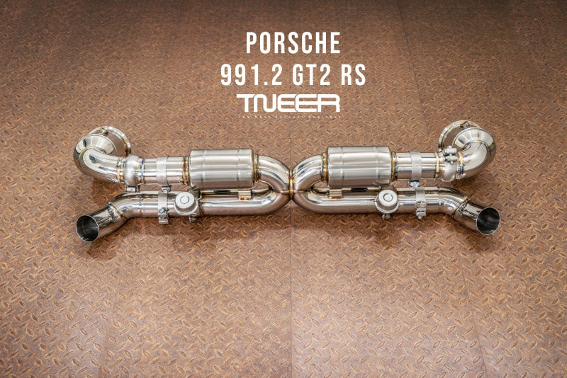 TNEER flap exhaust system for the Porsche 911 991.2 GT2 RS 