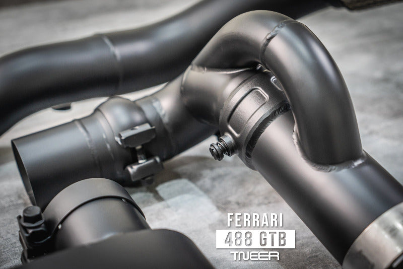 TNEER flap exhaust system for the Ferrari 488 GTB &amp; 488 Pista 