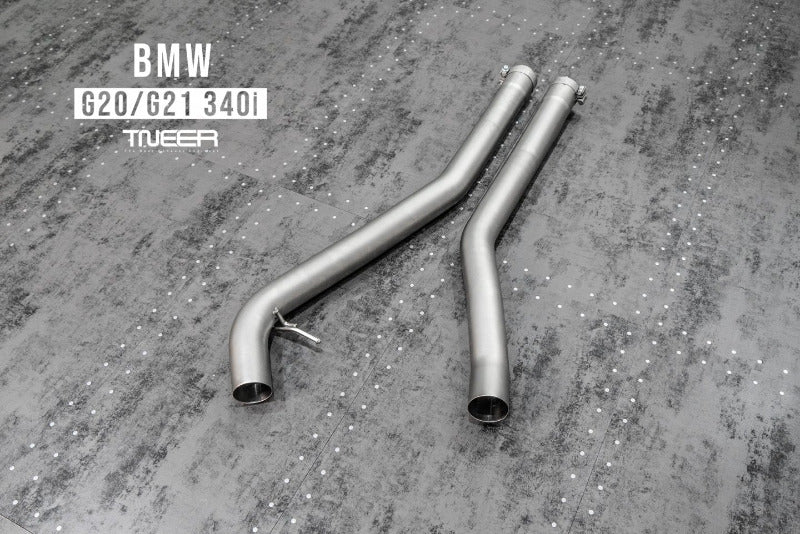 TNEER flap exhaust system for the BMW 340i G20 B58 