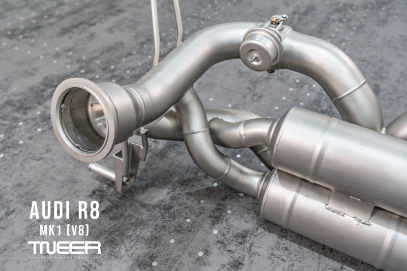 TNEER flap exhaust system for the Audi R8 42 MK1 V8 
