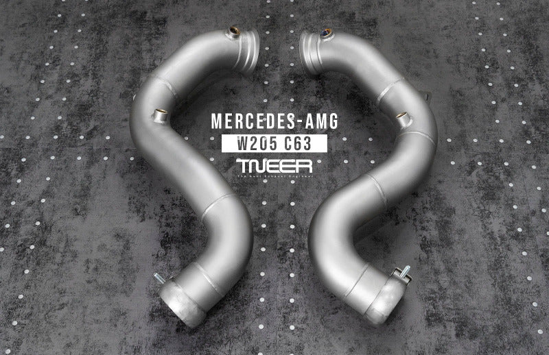 TNEER flap exhaust system for the Mercedes-Benz C63 AMG W205