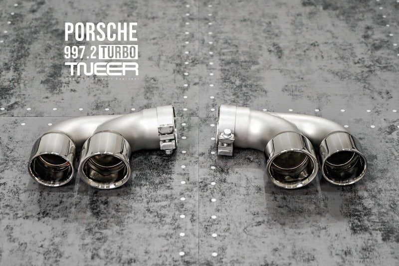 Système d'échappement à volets TNEER pour Porsche 997.2 Turbo &amp; Turbo S 