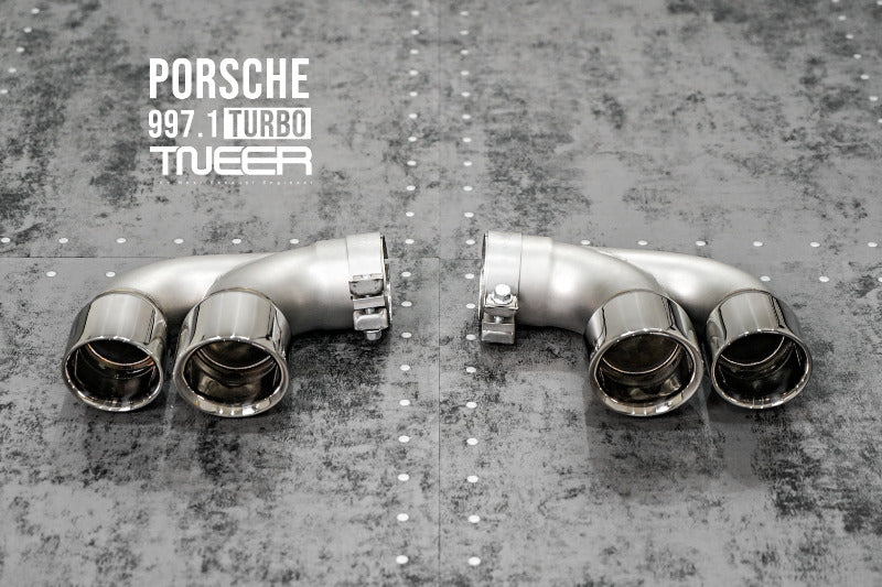 Système d'échappement à volets TNEER pour Porsche 997.1 Turbo &amp; Turbo S 