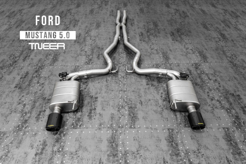 TNEER flap exhaust system for the Ford Mustang GT MK6 5.0