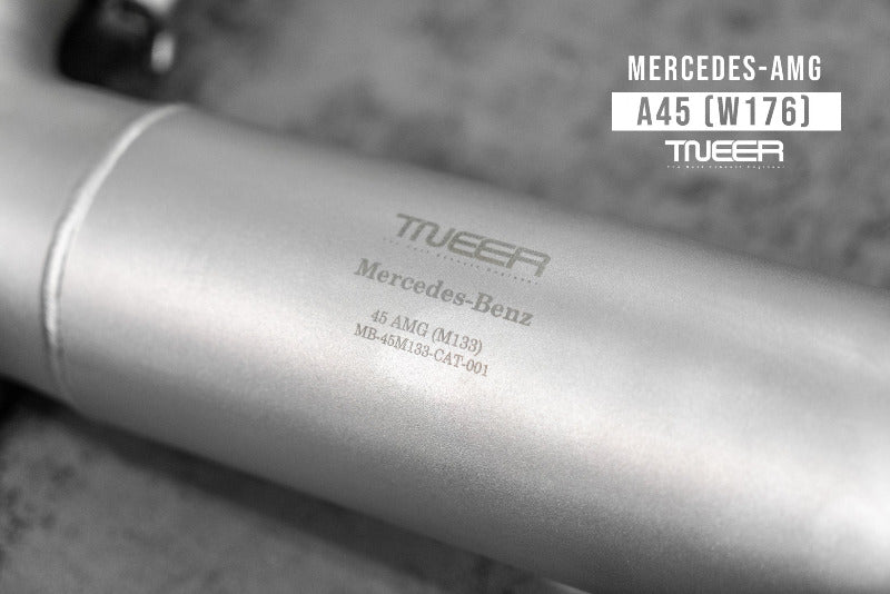 TNEER flap exhaust system for the Mercedes-Benz A45 AMG W176