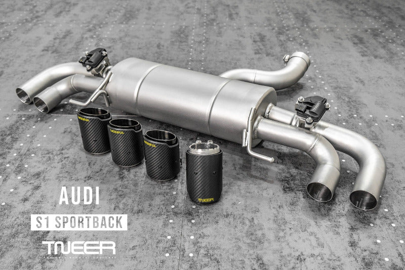 TNEER flap exhaust system for the Audi S1 ​​8V Sportback 