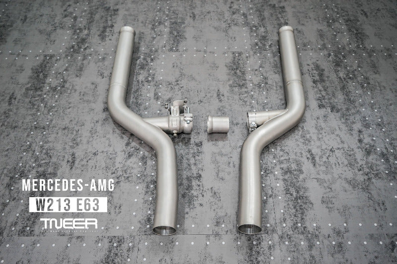TNEER flap exhaust system for the Mercedes-Benz E63 AMG W213 