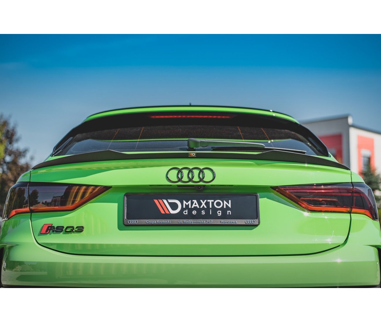 MAXTON DESIGN rear spoiler lip for Audi RSQ3 Sportback F3 