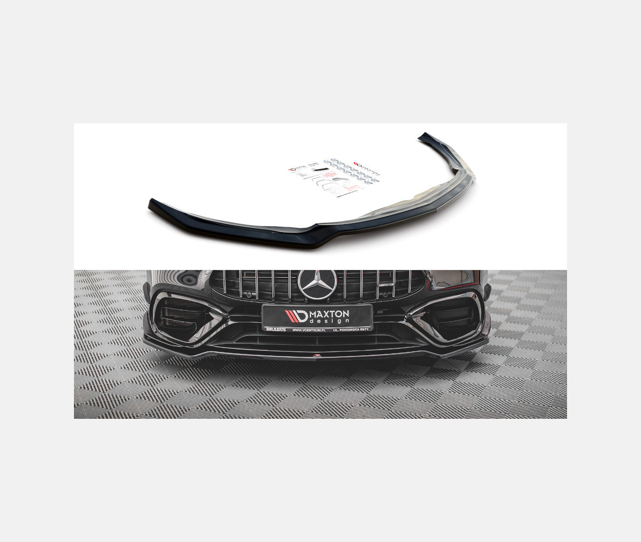 MAXTON DESIGN Cup spoiler lip V.3 for Mercedes-AMG CLA 45 Aero C118 