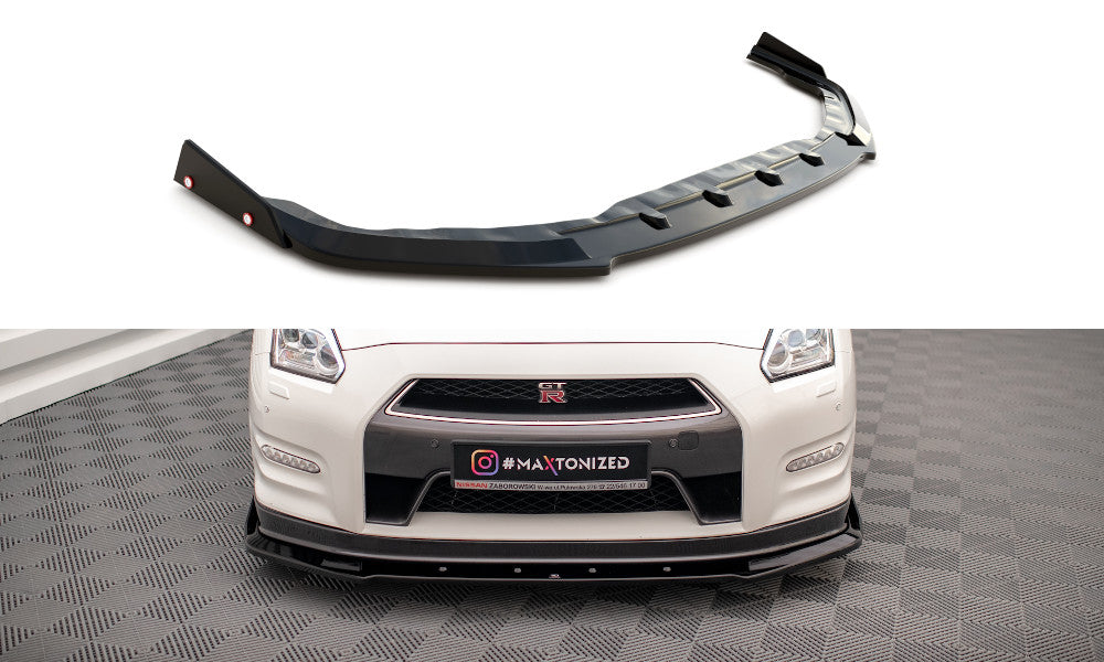 Maxton Design Cup Spoilerlippe+Flaps Nissan GT-R R35 Facelift
