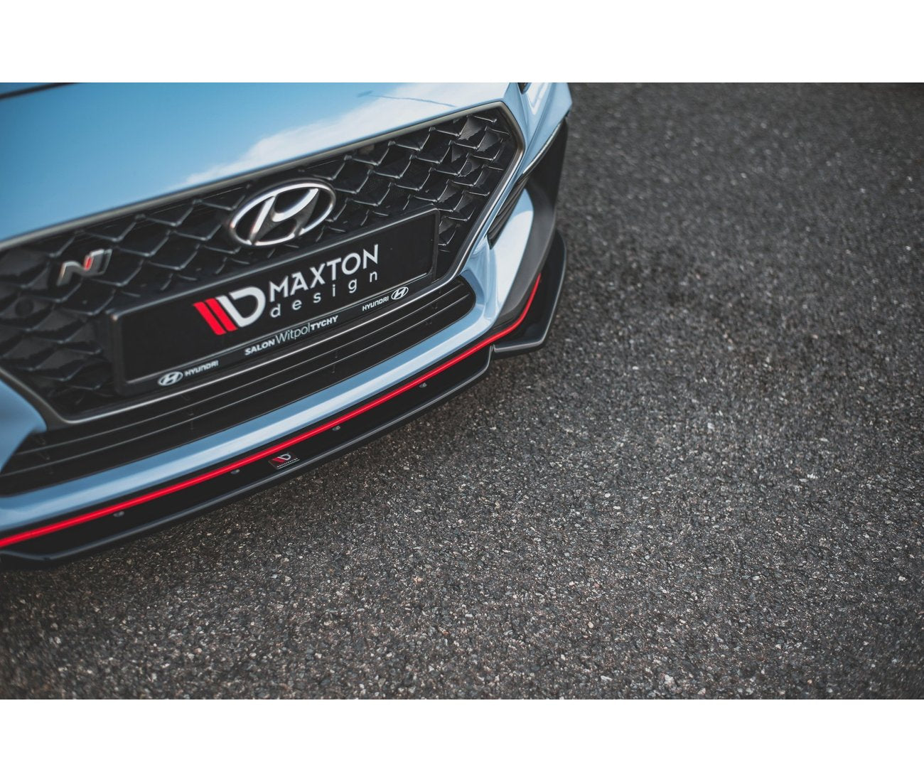 MAXTON DESIGN Cup Spoilerlippe Front Ansatz + Flaps V.6 für Hyundai I30 N Mk3 Hatchback/Fastback - Turbologic