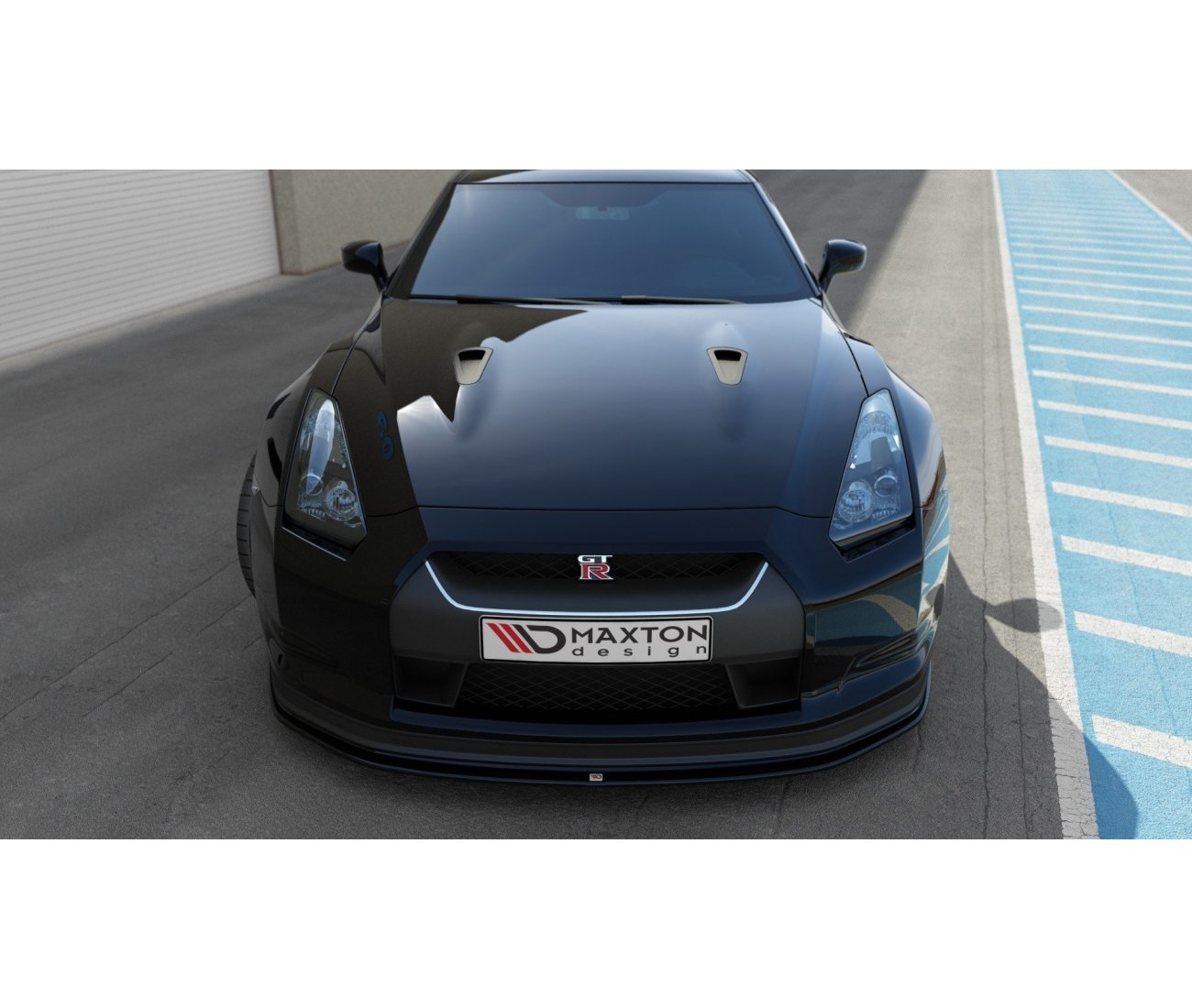 MAXTON DESIGN Cup spoiler lip V.2 NISSAN GT-R before facelift COUPE