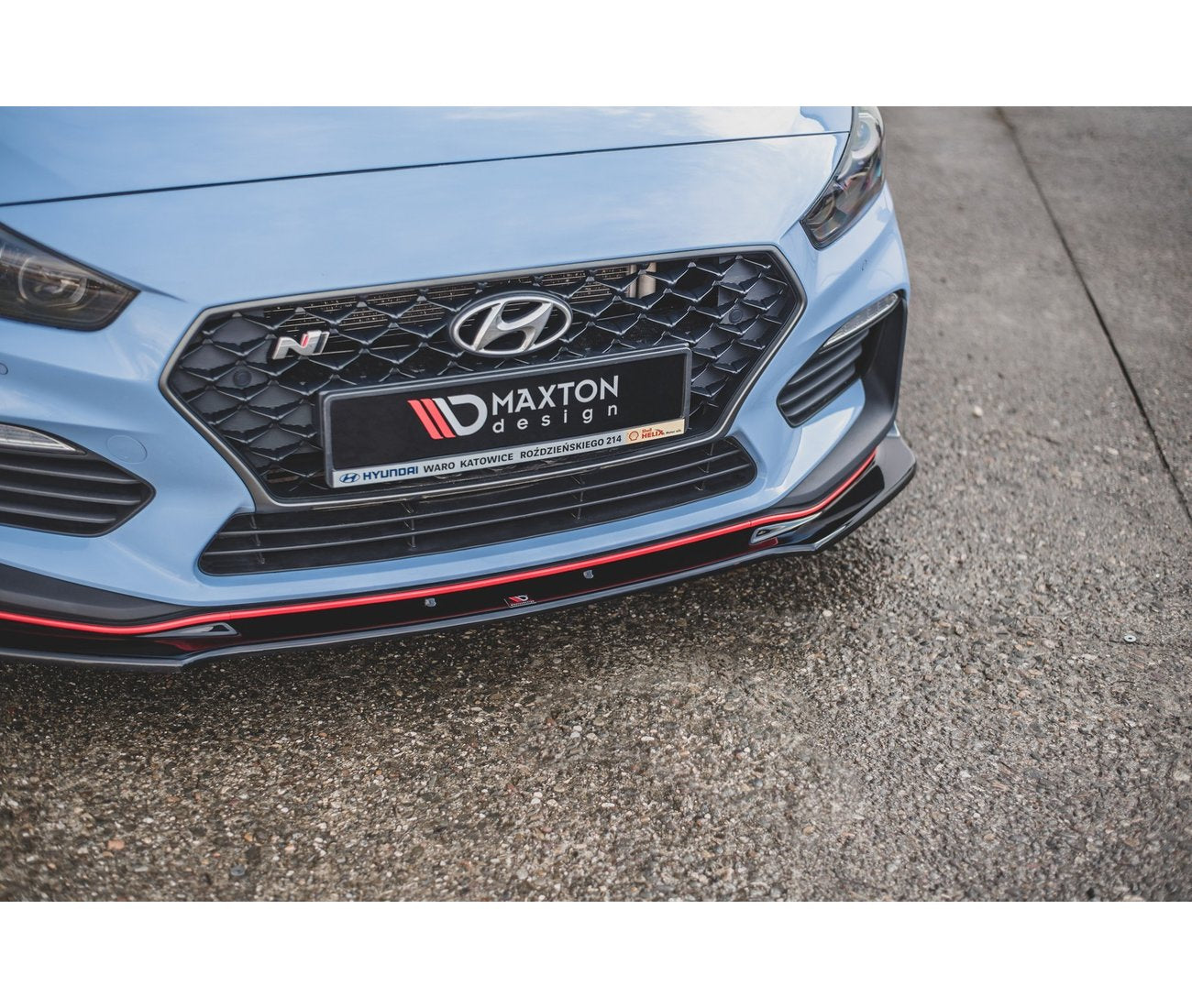 Coupelle lèvre de spoiler approche avant V.3 pour Hyundai I30 N Mk3 Hatchback/ Fastback