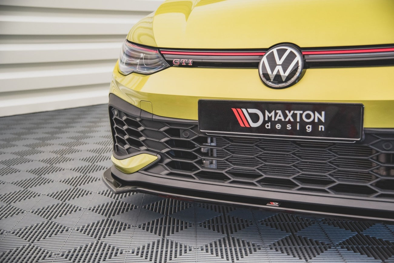 Lèvre de spoiler MAXTON DESIGN Cup approche avant V.3 pour Volkswagen Golf 8 GTI Clubsport 