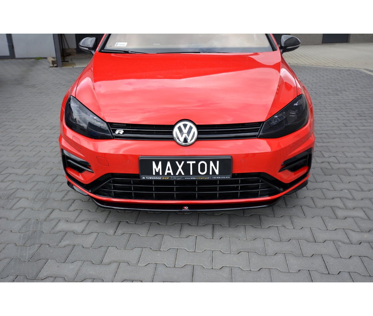 MAXTON DESIGN Cup Spoilerlippe Front Ansatz V.5 für VW GOLF 7 R / R-Line FACELIFT - Turbologic