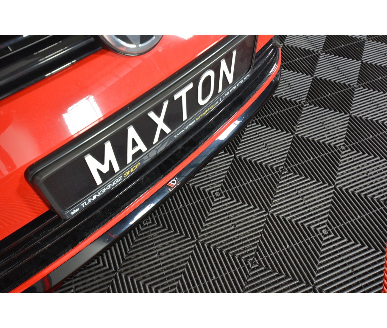 MAXTON DESIGN Cup Spoilerlippe Front Ansatz V.6 für VW GOLF 7 R / R-Line FACELIFT - Turbologic