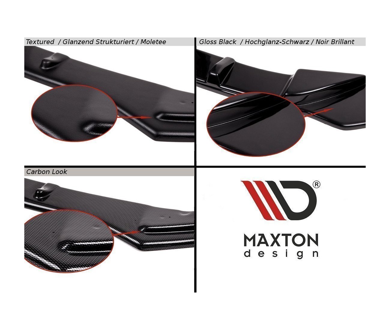 MAXTON DESIGN diffuser V.1 BMW 1er F40 M-package/ M135i