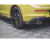 MAXTON DESIGN Heck Ansatz Flaps Diffusor +Flaps V.1 für Volkswagen Golf 8 GTI Clubsport - Turbologic