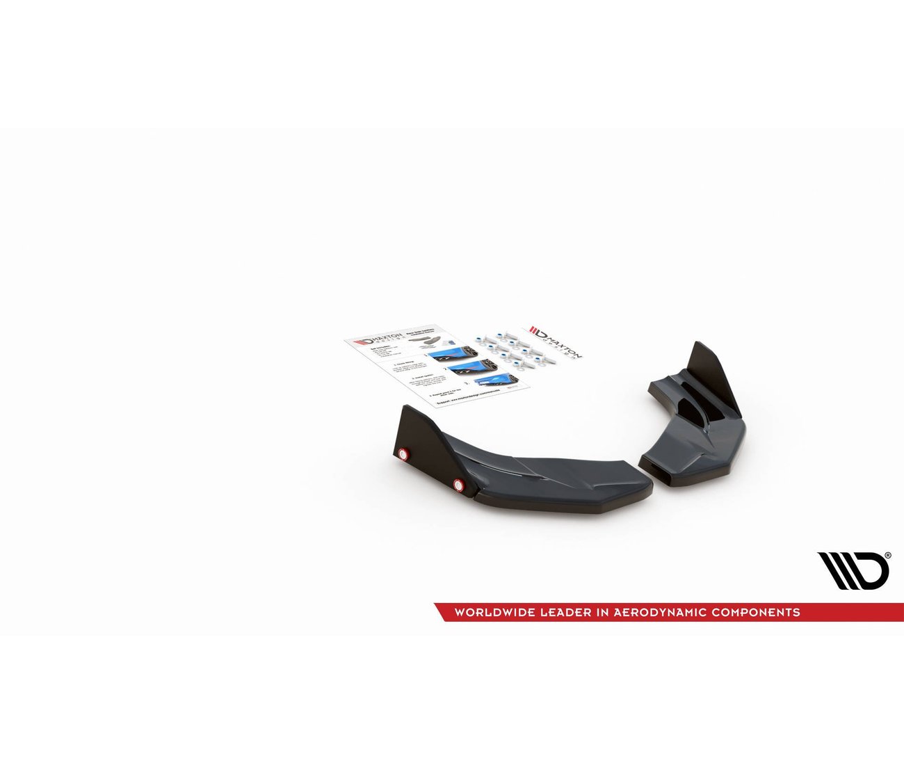 Rear approach flaps diffuser + flaps V.7 for Hyundai I30 N Mk3 Hatchback 