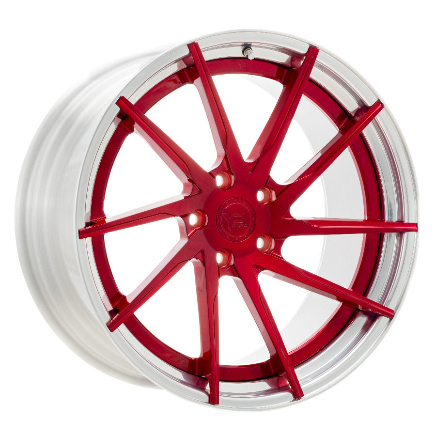 YIDO PERFORMANCE WHEELS | YP 3.2 FORGED | CANDY RED/POLISHED LIP - Turbologic