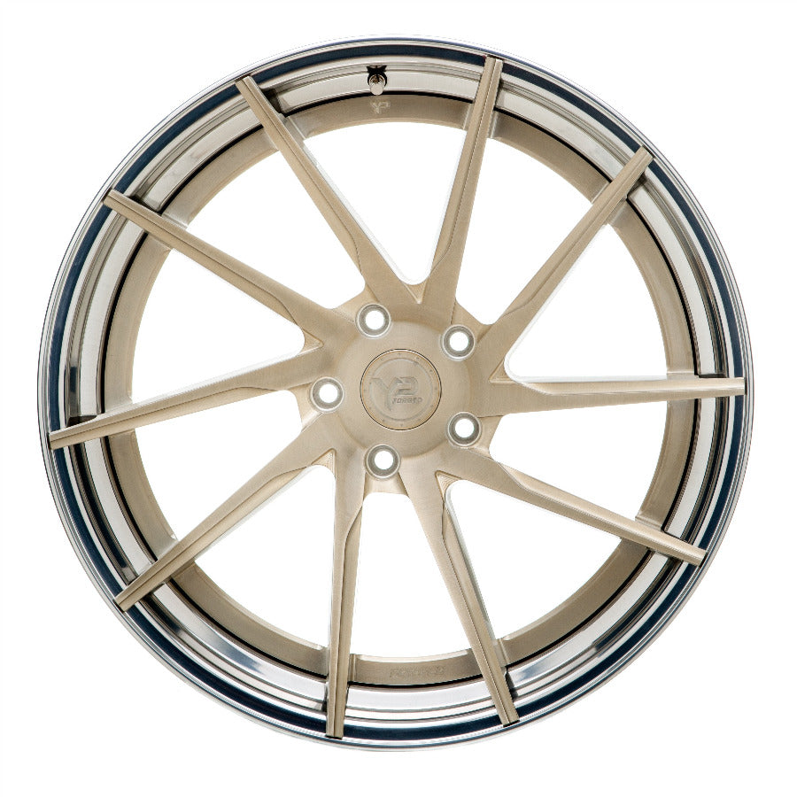 YIDO PERFORMANCE WHEELS | YP 3.2 FORGED | ROYAL GOLD/POLISHED LIP - Turbologic