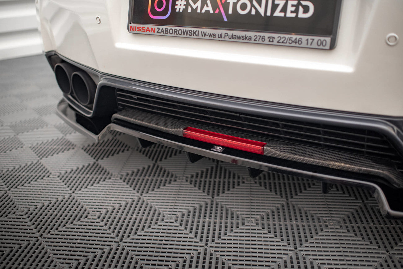 Maxton Design Diffuseur Central Cup+Flaps Nissan GT-R R35 Facelift 