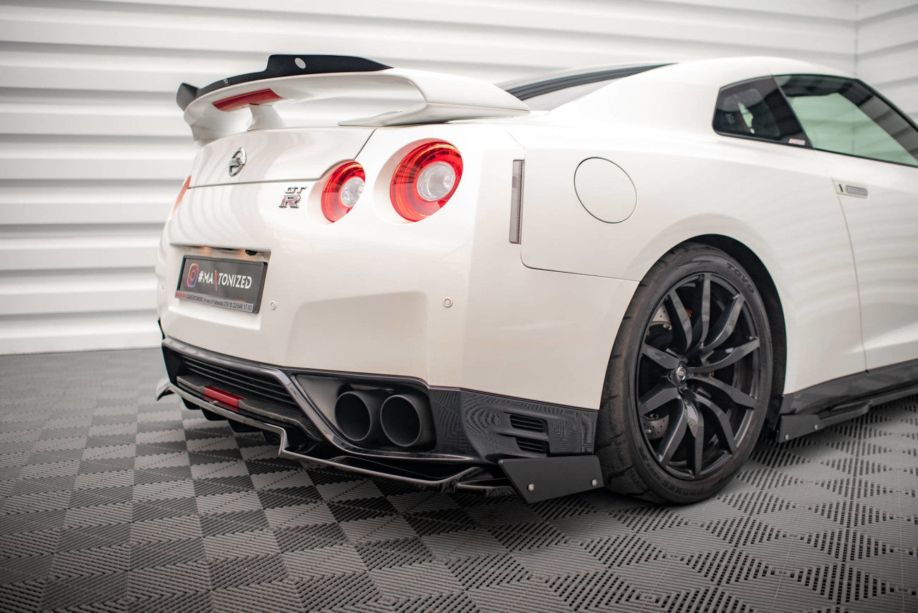 Maxton Design Middle Cup Diffusor+Flaps Nissan GT-R R35 Facelift 