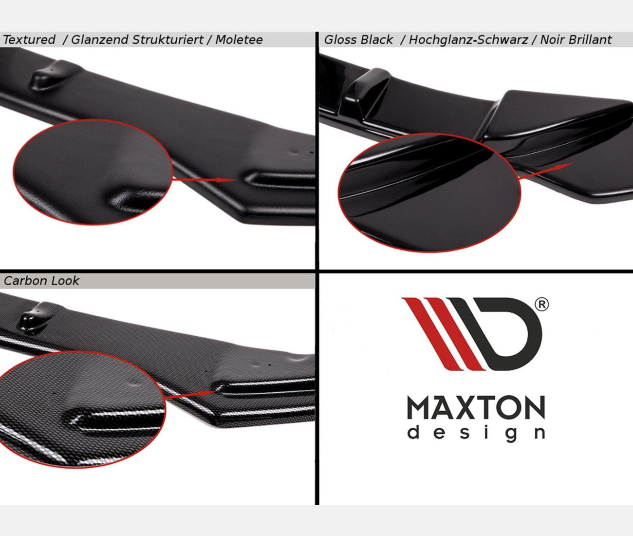 Lèvre de spoiler MAXTON DESIGN Cup V.1 pour BMW Z4 M-Package G29 