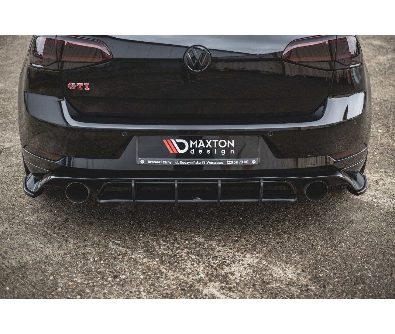 MAXTON DESIGN Robuste Racing Heckschürze für VW Golf 7 GTI TCR - Turbologic