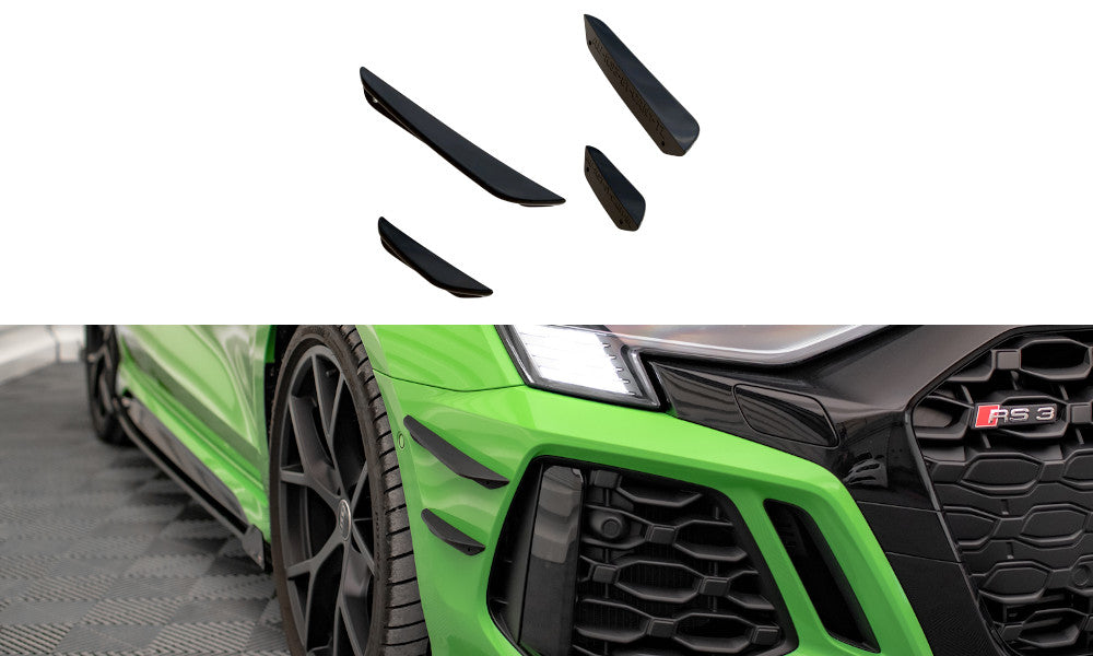 MAXTON DESIGN front bumper wings (canards) for Audi RS3 8Y 
