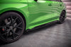 MAXTON DESIGN Street Pro Seitenschweller Ansatz Cup Leisten + Flaps für Audi RS3 Limousine 8Y schwarz